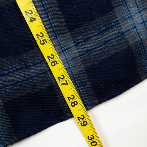 Icebreaker Merino Wool Flannel Shirt Men's Small Blue Navy Plaid Outdoor - Picture 12 of 14